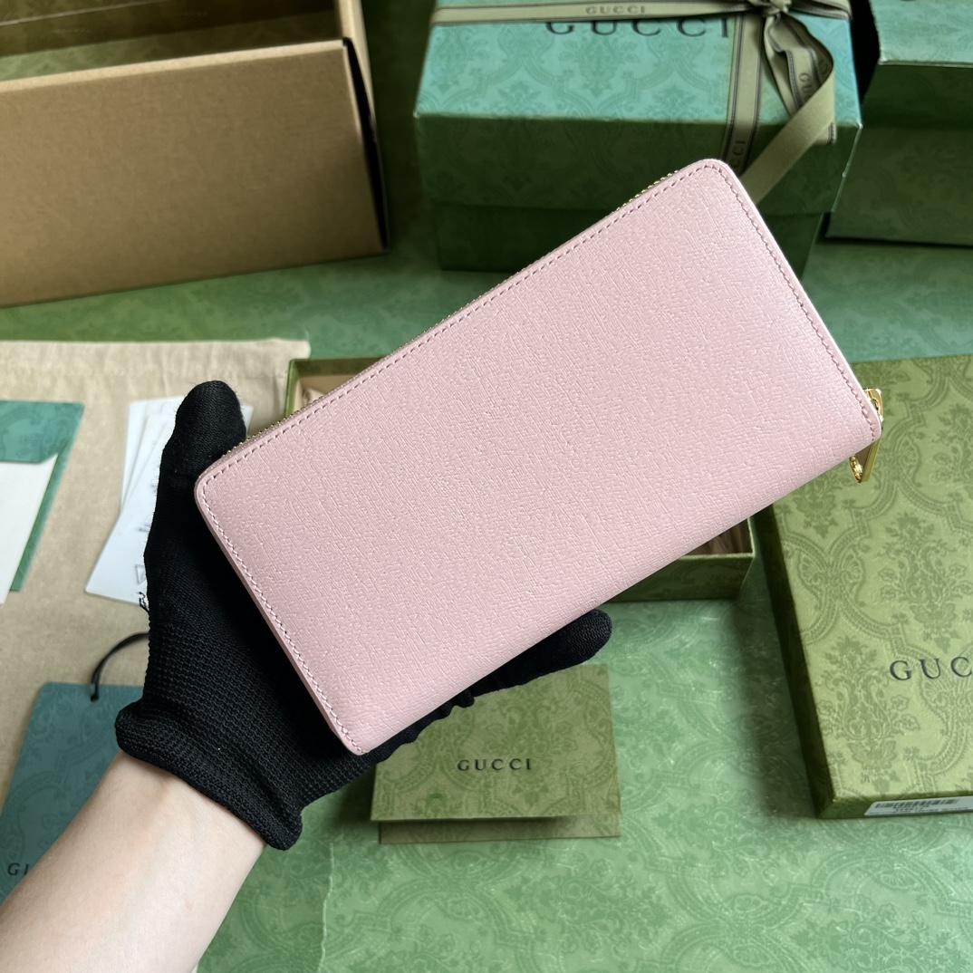 Gucci Zip Around Wallet With Gucci Script (20x 12.5 x4cm) - DopestKickz