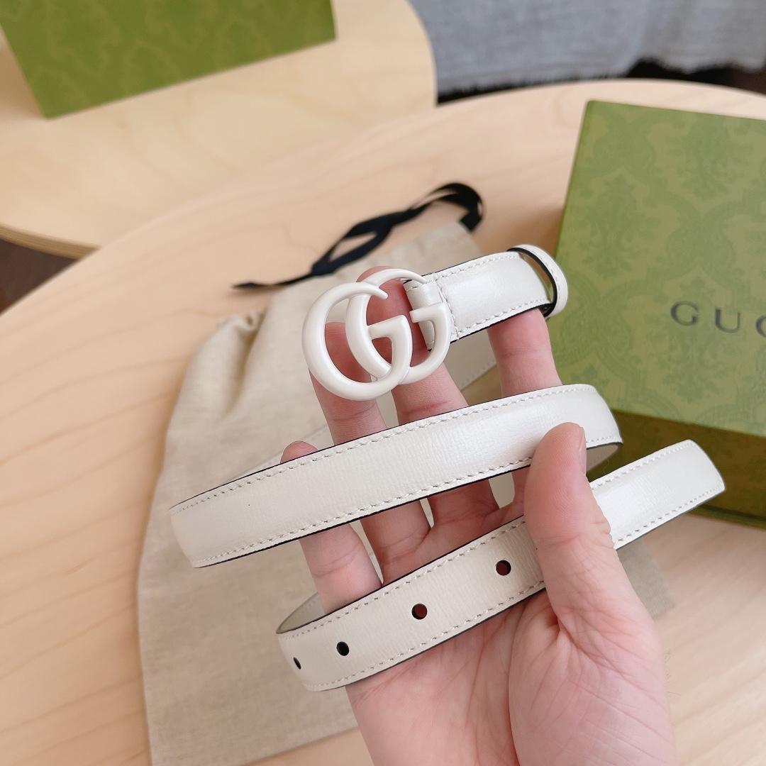 Gucci Leather Belt With Double G Buckle - DopestKickz