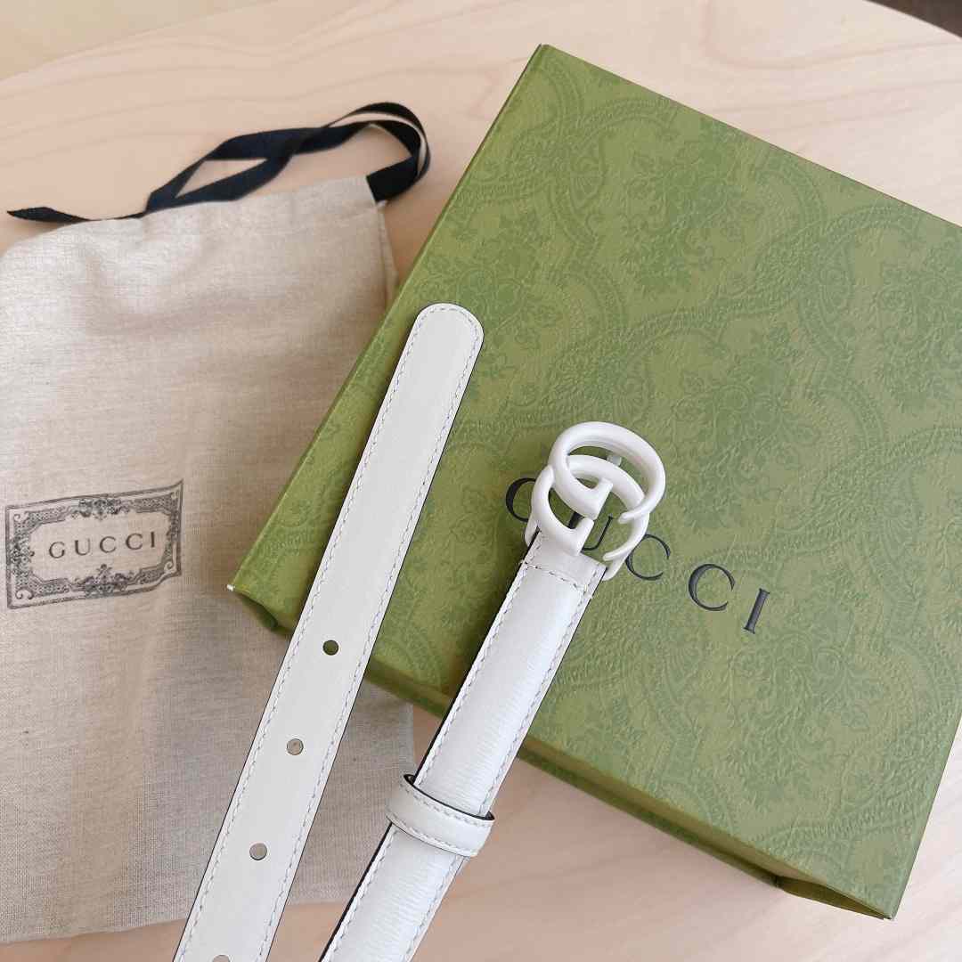 Gucci Leather Belt With Double G Buckle - DopestKickz