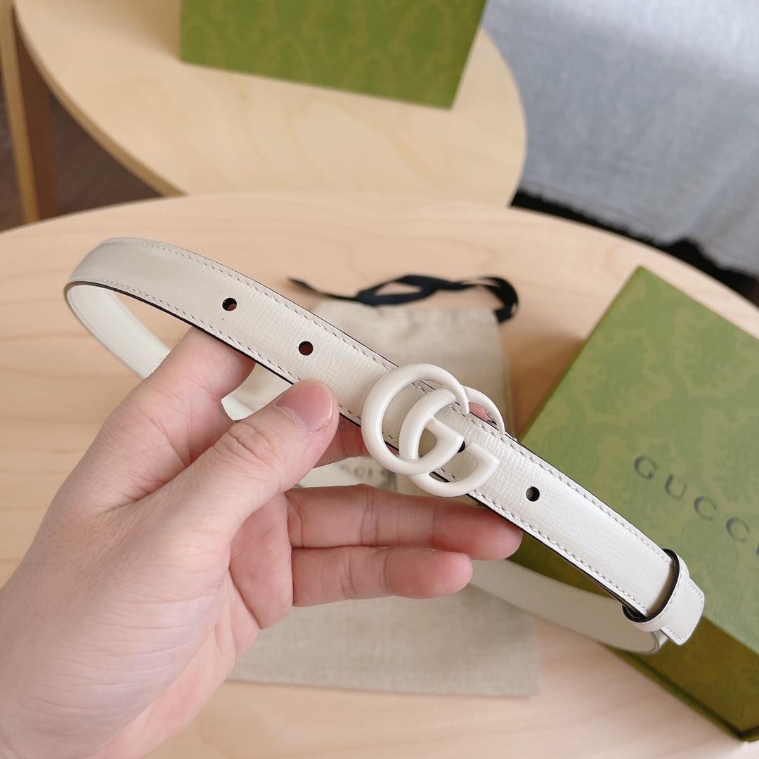 Gucci Leather Belt With Double G Buckle - DopestKickz