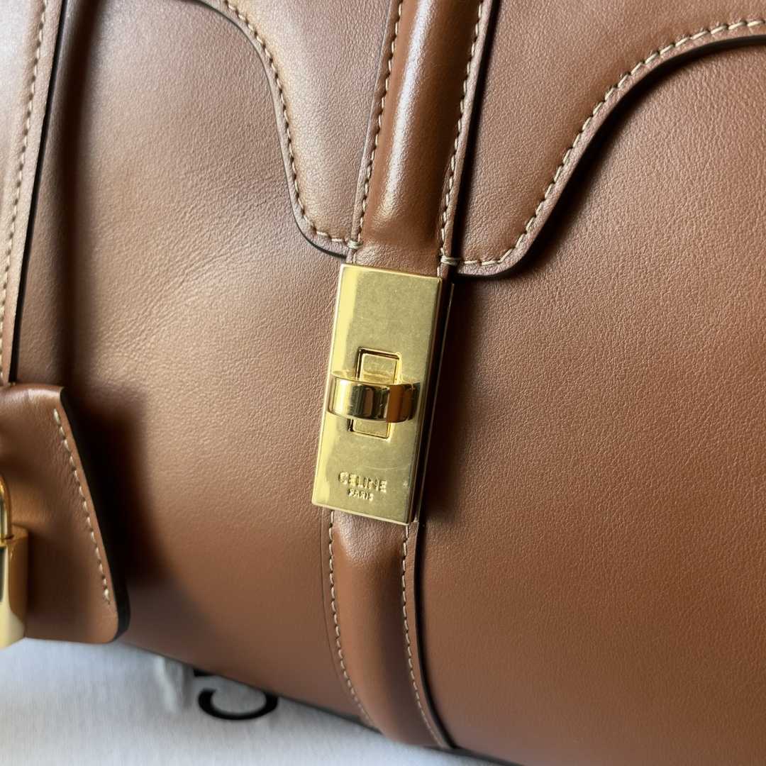Celine Small 16 Bag In Natural Calfskin - DopestKickz