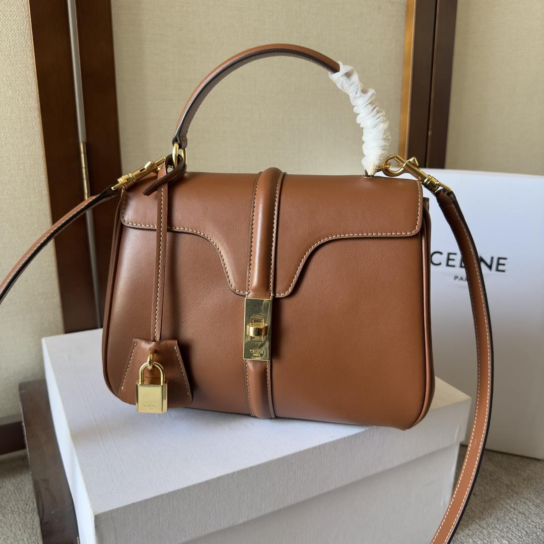 Celine Small 16 Bag In Natural Calfskin - DopestKickz