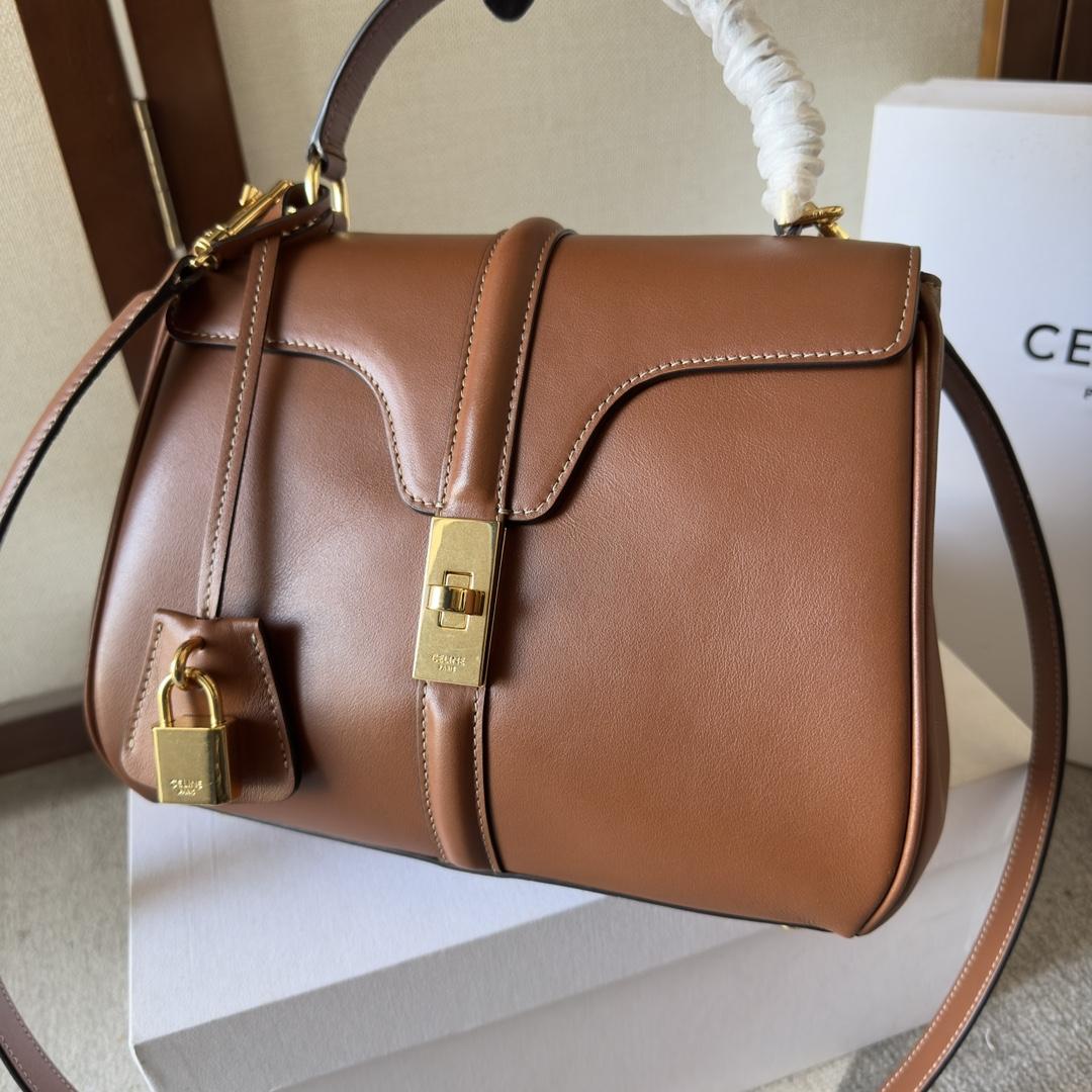 Celine Small 16 Bag In Natural Calfskin - DopestKickz