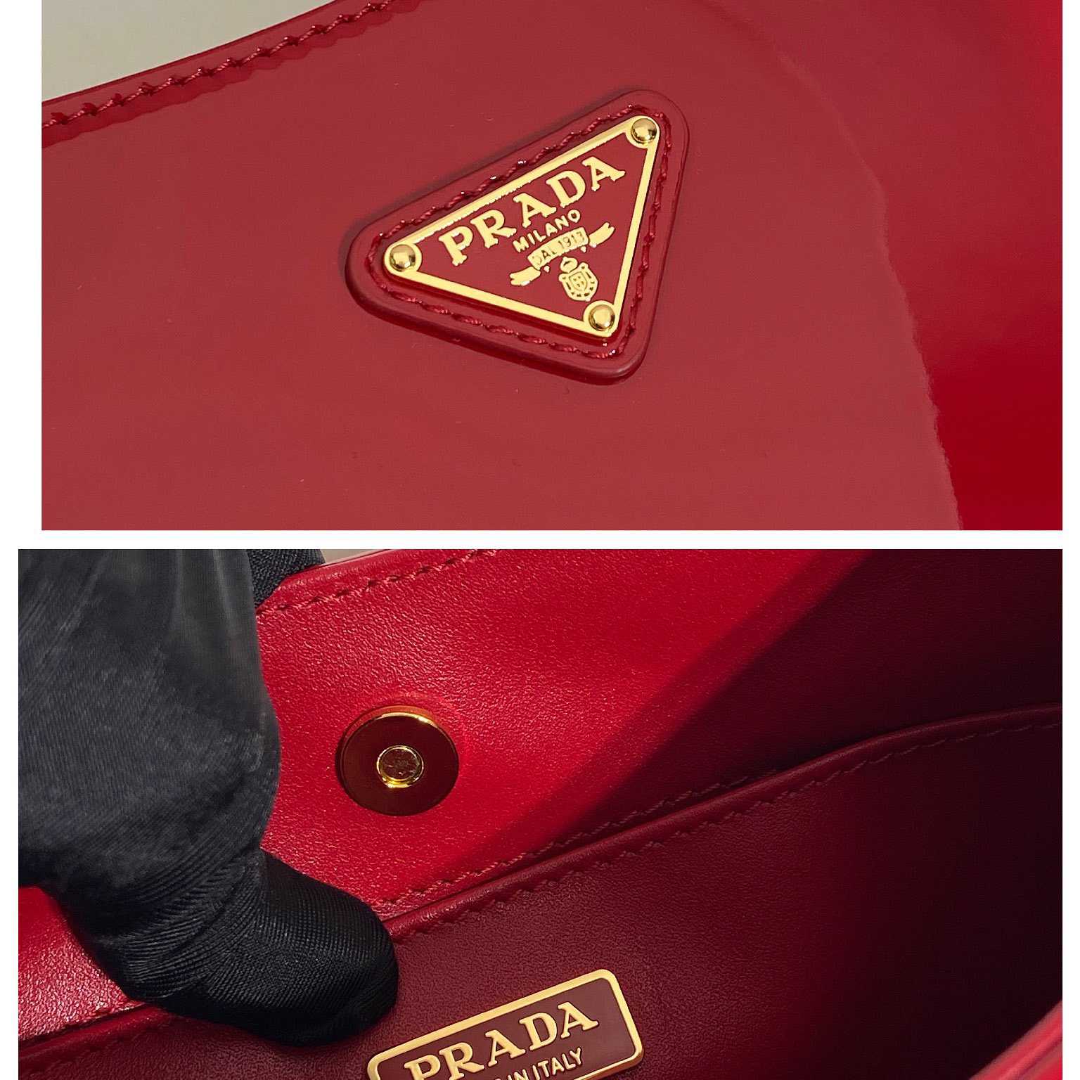 Prada Cleo Patent Leather Bag - DopestKickz