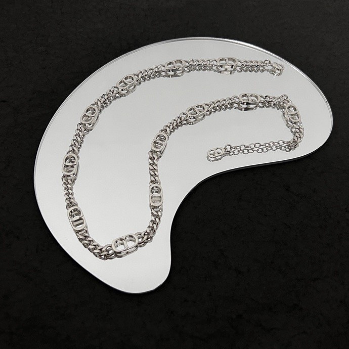 Dior CD Icon Thin Chain Link Necklace - DopestKickz