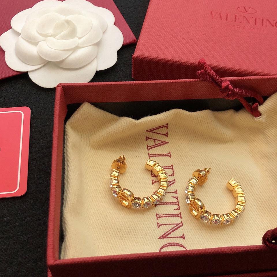 Valenti Vlogo Signature metal and Swarovski® crystal earrings - DopestKickz