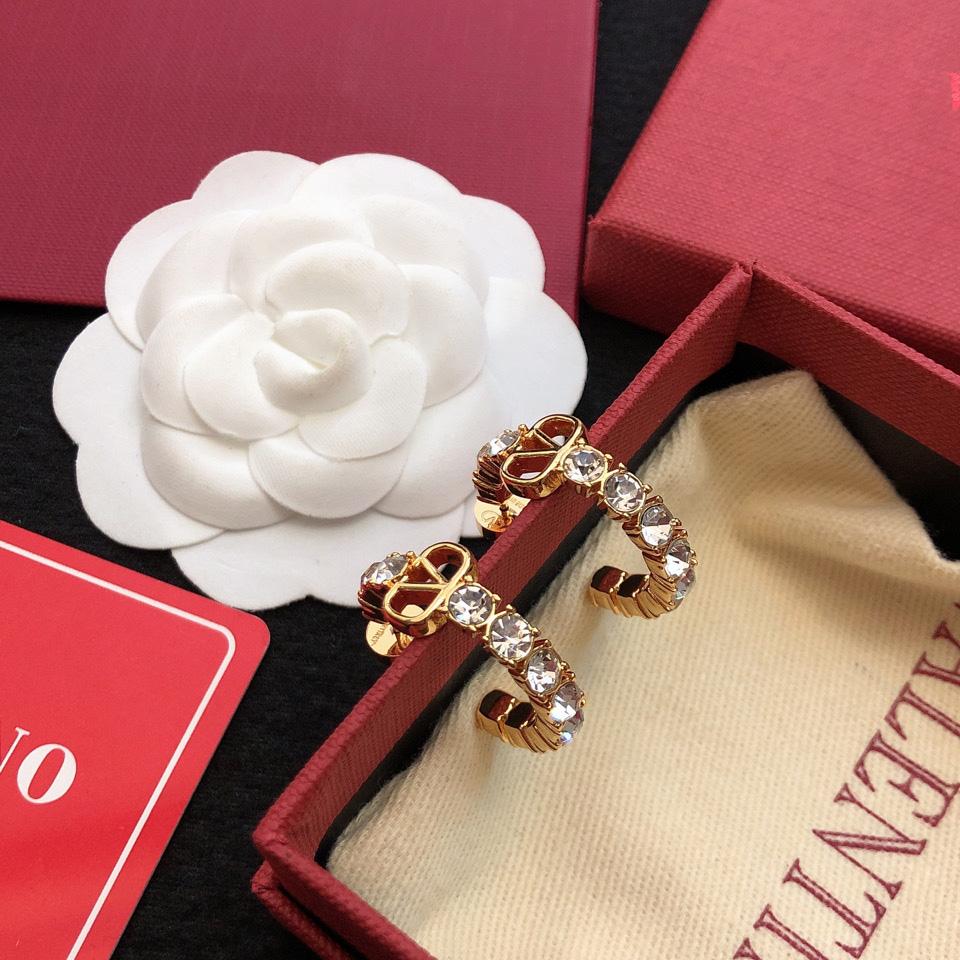 Valenti Vlogo Signature metal and Swarovski® crystal earrings - DopestKickz