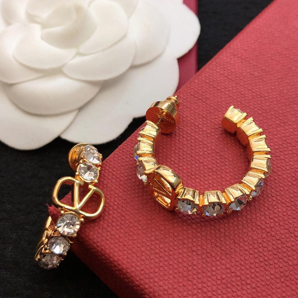 Valenti Vlogo Signature metal and Swarovski® crystal earrings - DopestKickz