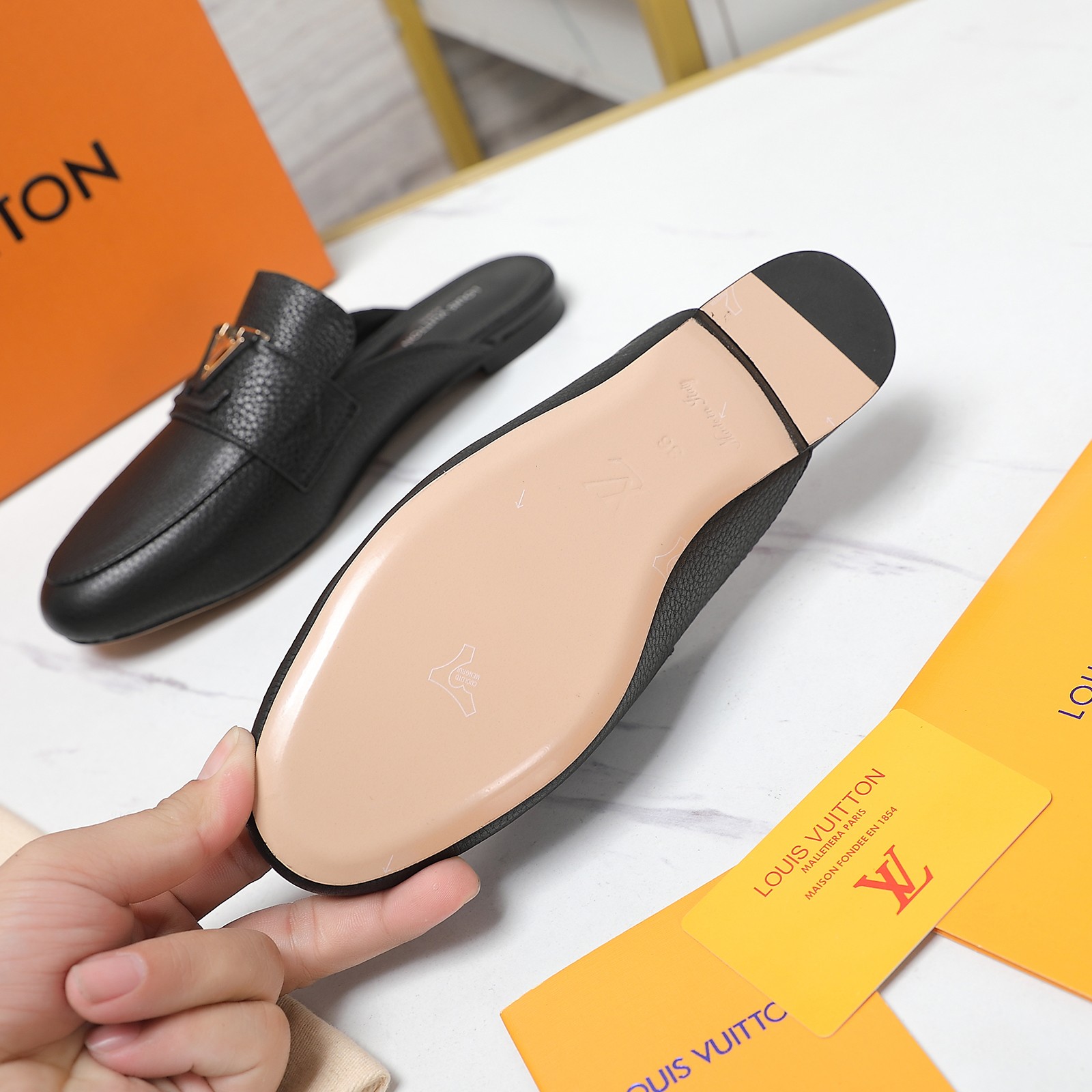 Louis Vuitton LV Capri Open Back Loafer - DopestKickz