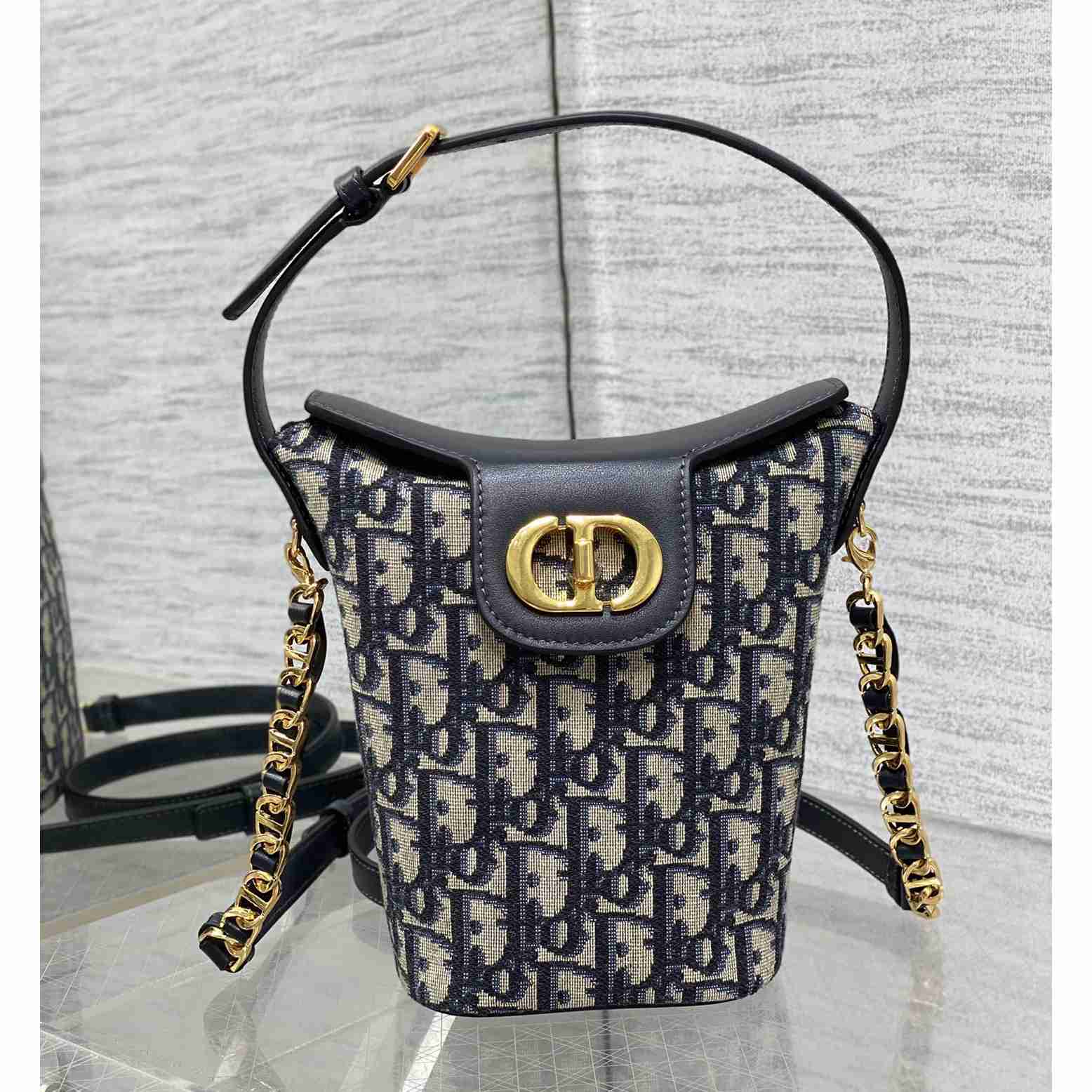 Dior 30 Montaigne Dior Amber Mini Bucket Bag - DopestKickz