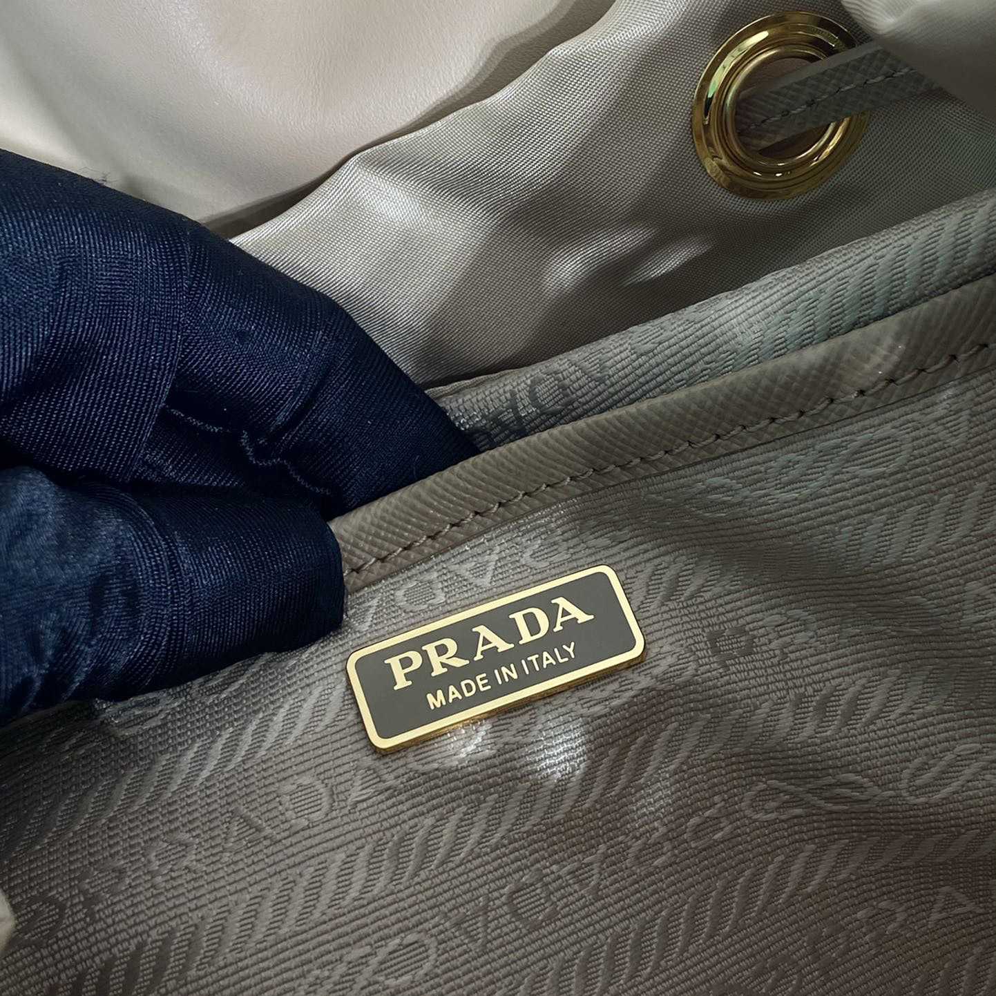 Prada Re-Nylon And Shearling Backpack - DopestKickz