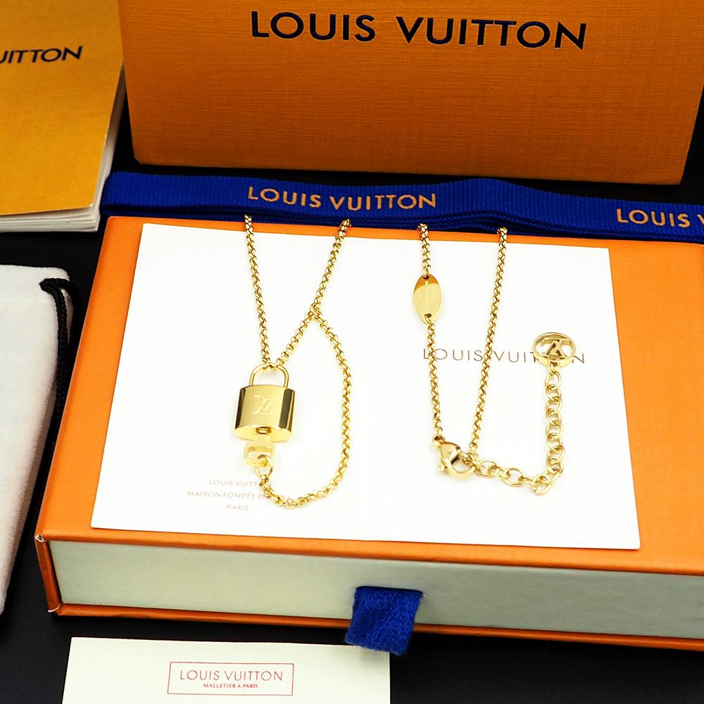 Louis Vuitto LV Locky Necklace   - DopestKickz