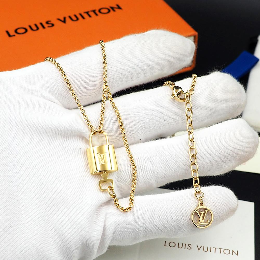 Louis Vuitto LV Locky Necklace   - DopestKickz