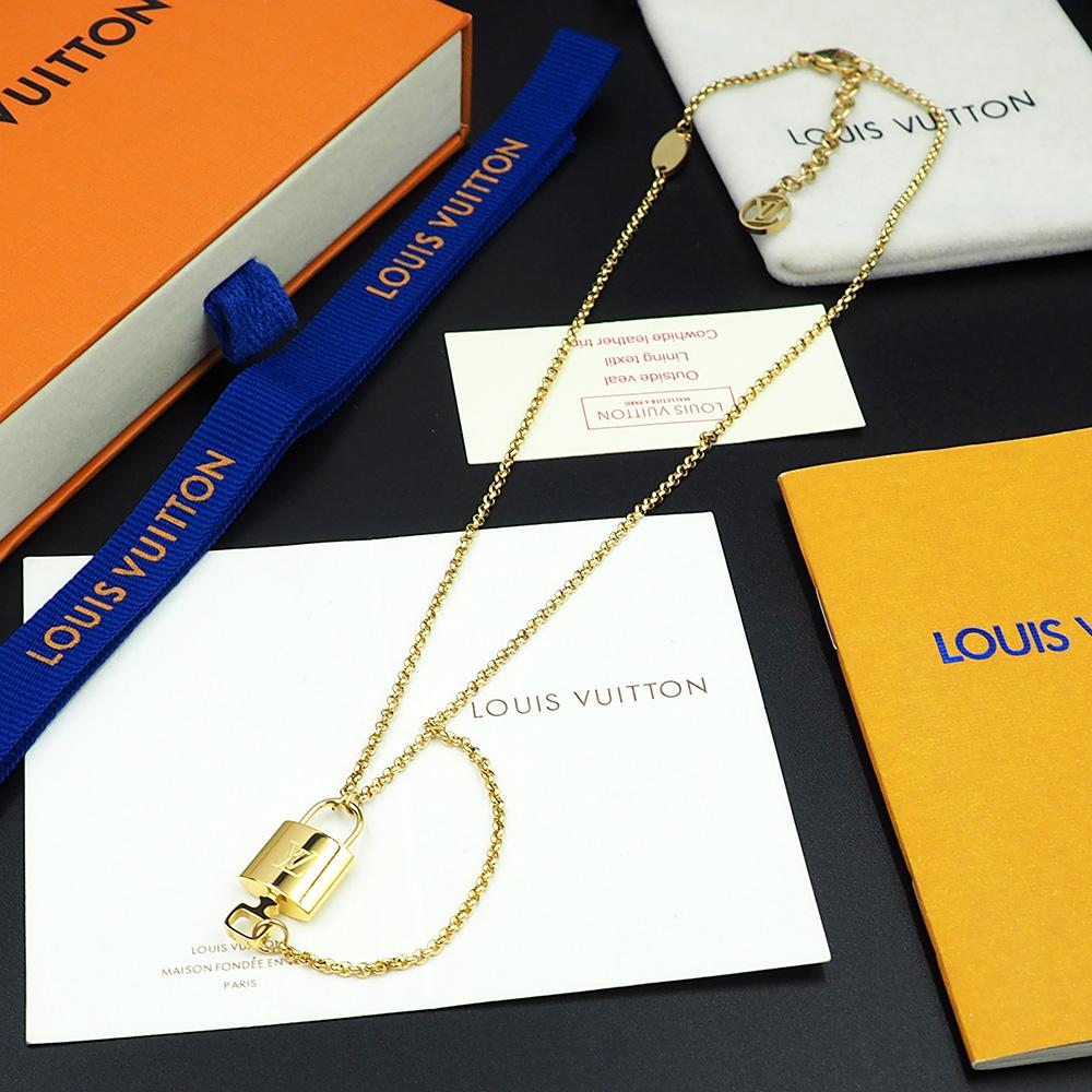 Louis Vuitto LV Locky Necklace   - DopestKickz