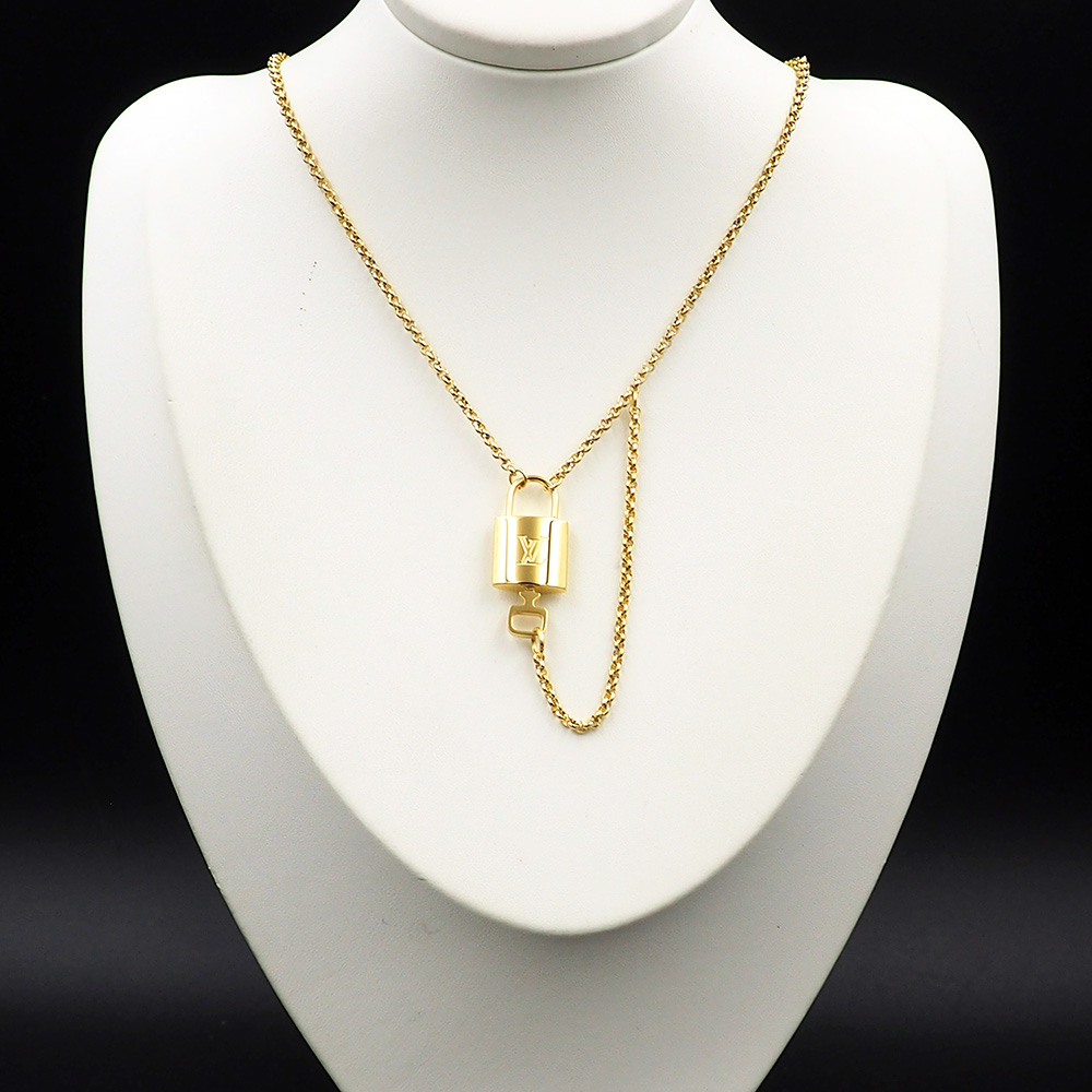 Louis Vuitto LV Locky Necklace   - DopestKickz