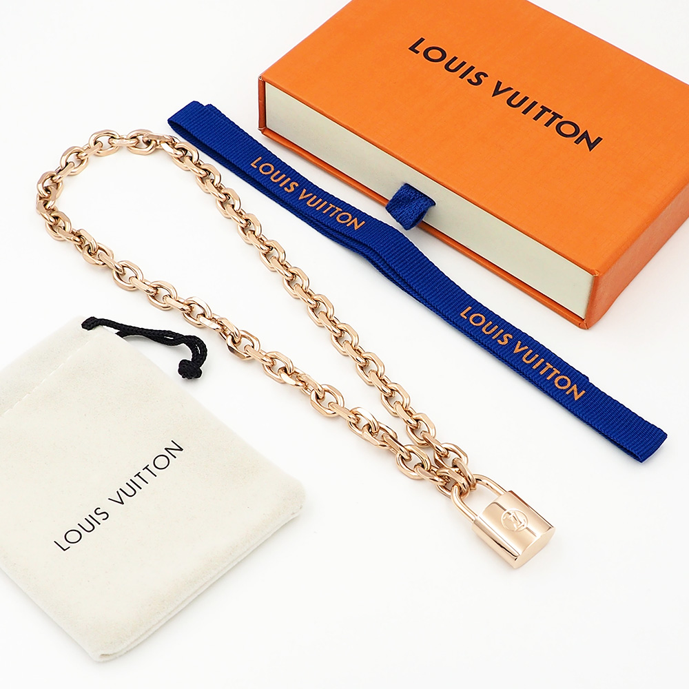 Louis Vuitto LV Edge Cadenas Necklace   - DopestKickz