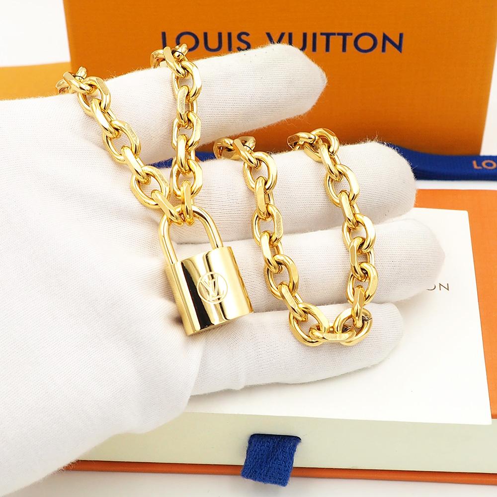 Louis Vuitto LV Edge Cadenas Necklace   - DopestKickz
