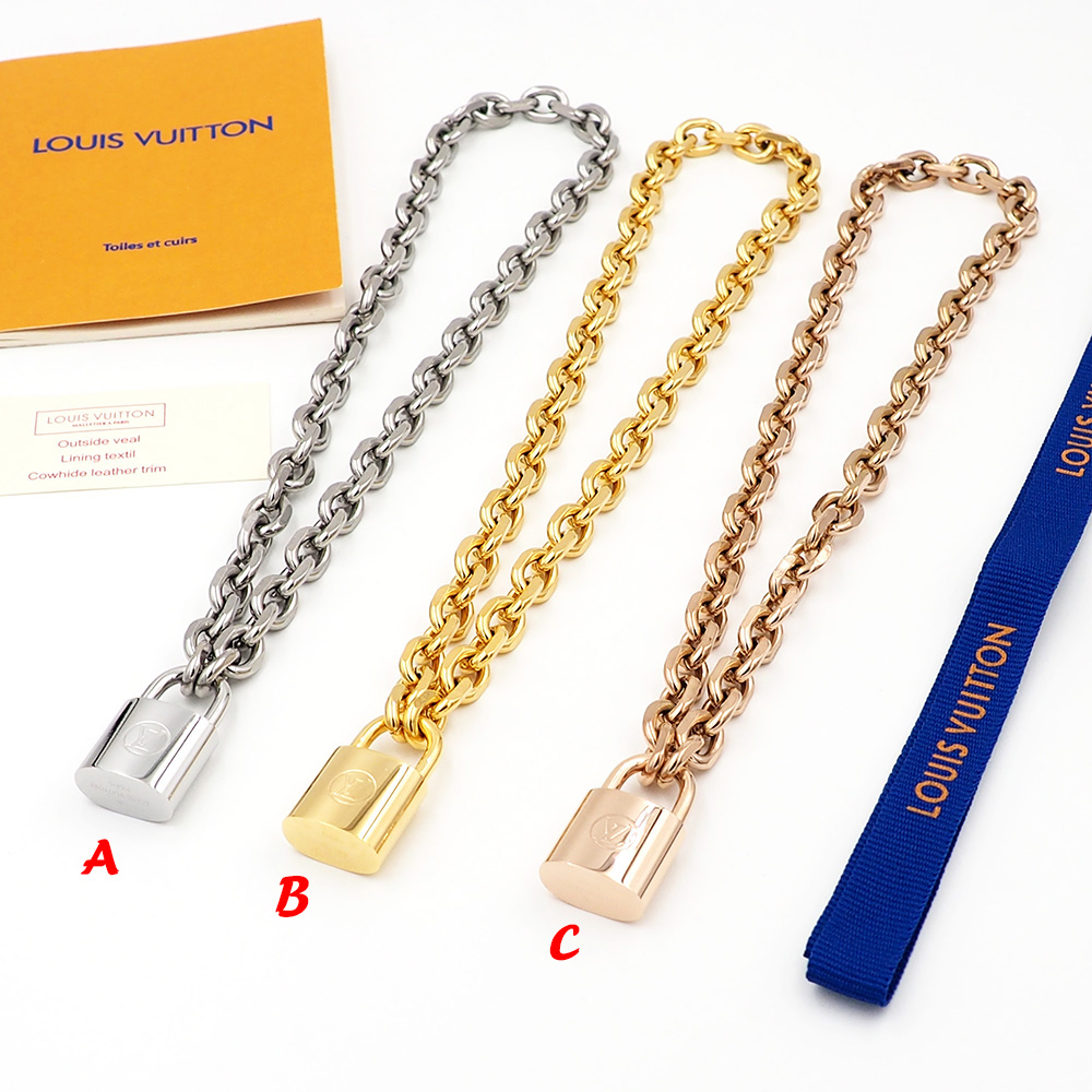 Louis Vuitto LV Edge Cadenas Necklace   - DopestKickz