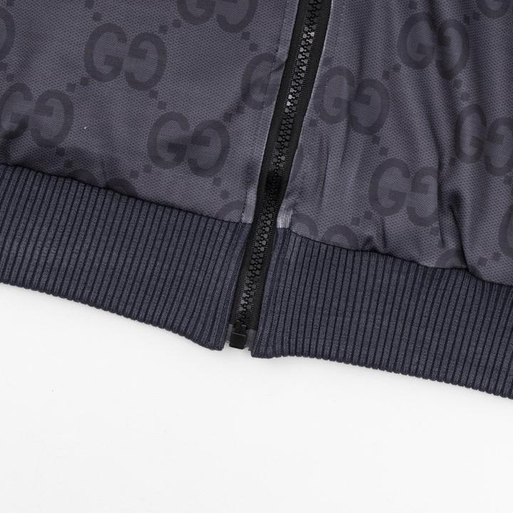 Gucci Jumbo GG Zip Jacket With Web - DopestKickz