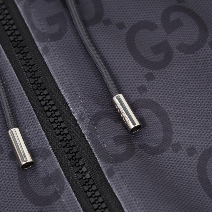 Gucci Jumbo GG Zip Jacket With Web - DopestKickz