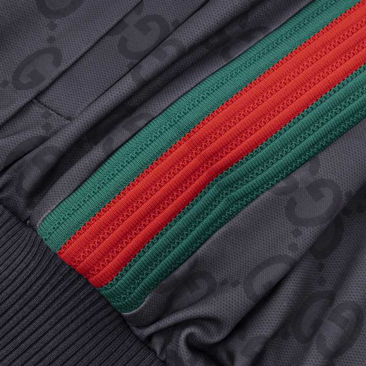 Gucci Jumbo GG Zip Jacket With Web - DopestKickz