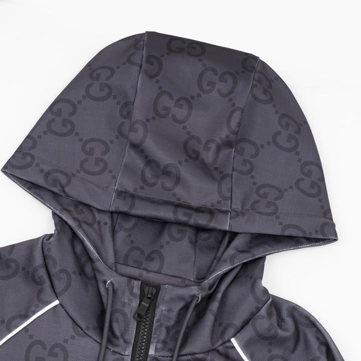 Gucci Jumbo GG Zip Jacket With Web - DopestKickz