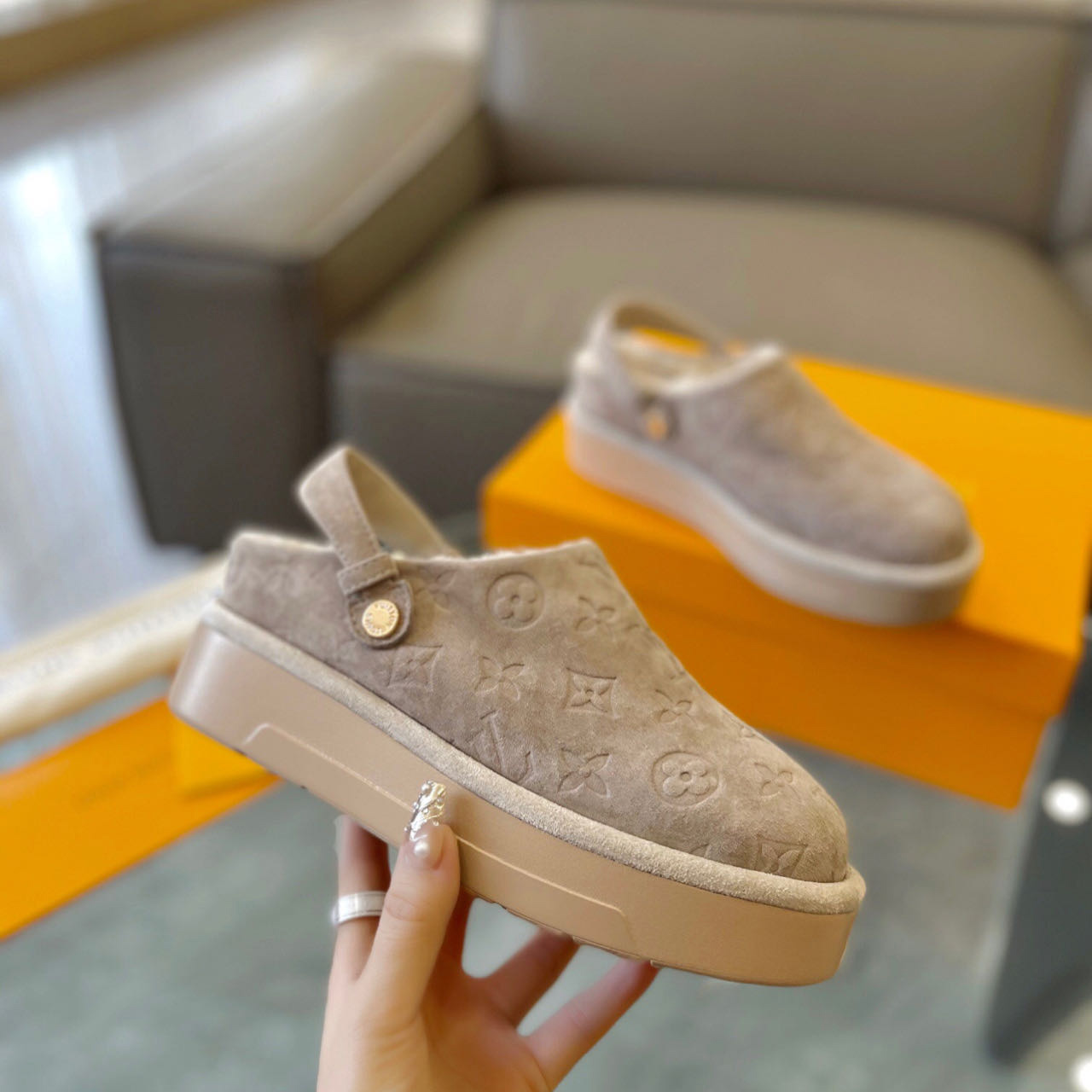 Louis Vuitton Aspen Platform Clog - DopestKickz