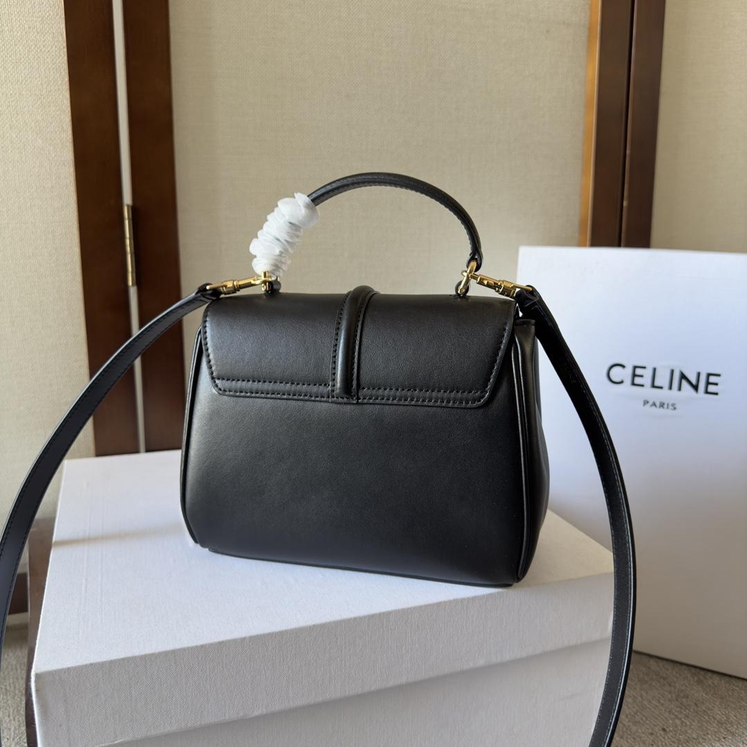 Celine Mini 16 In Satinated Calfskin - DopestKickz