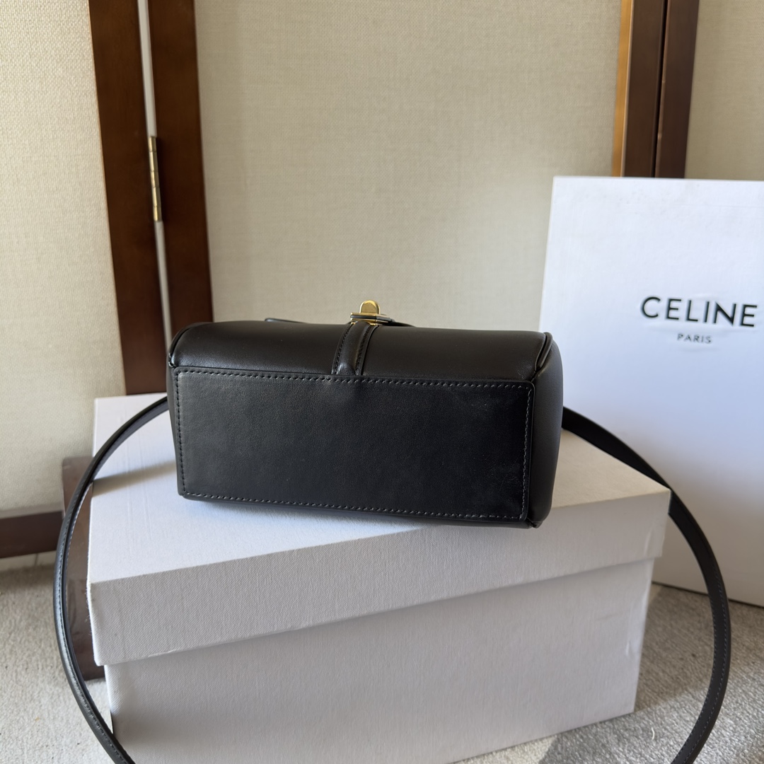 Celine Mini 16 In Satinated Calfskin - DopestKickz