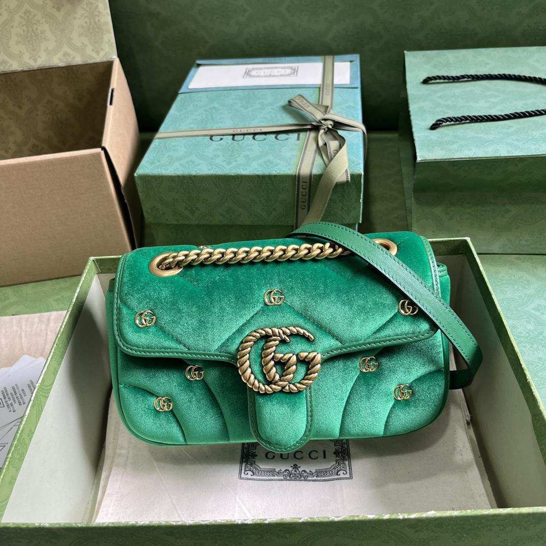 Gucci GG Marmont Mini Shoulder Bag - DopestKickz