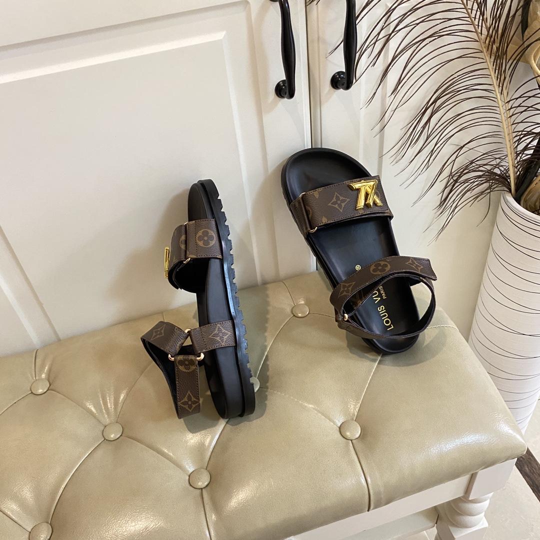Louis Vuitton Monogram Comfort Flat Sandal    - DopestKickz