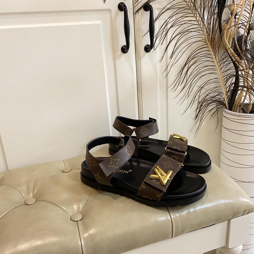 Louis Vuitton Monogram Comfort Flat Sandal    - DopestKickz