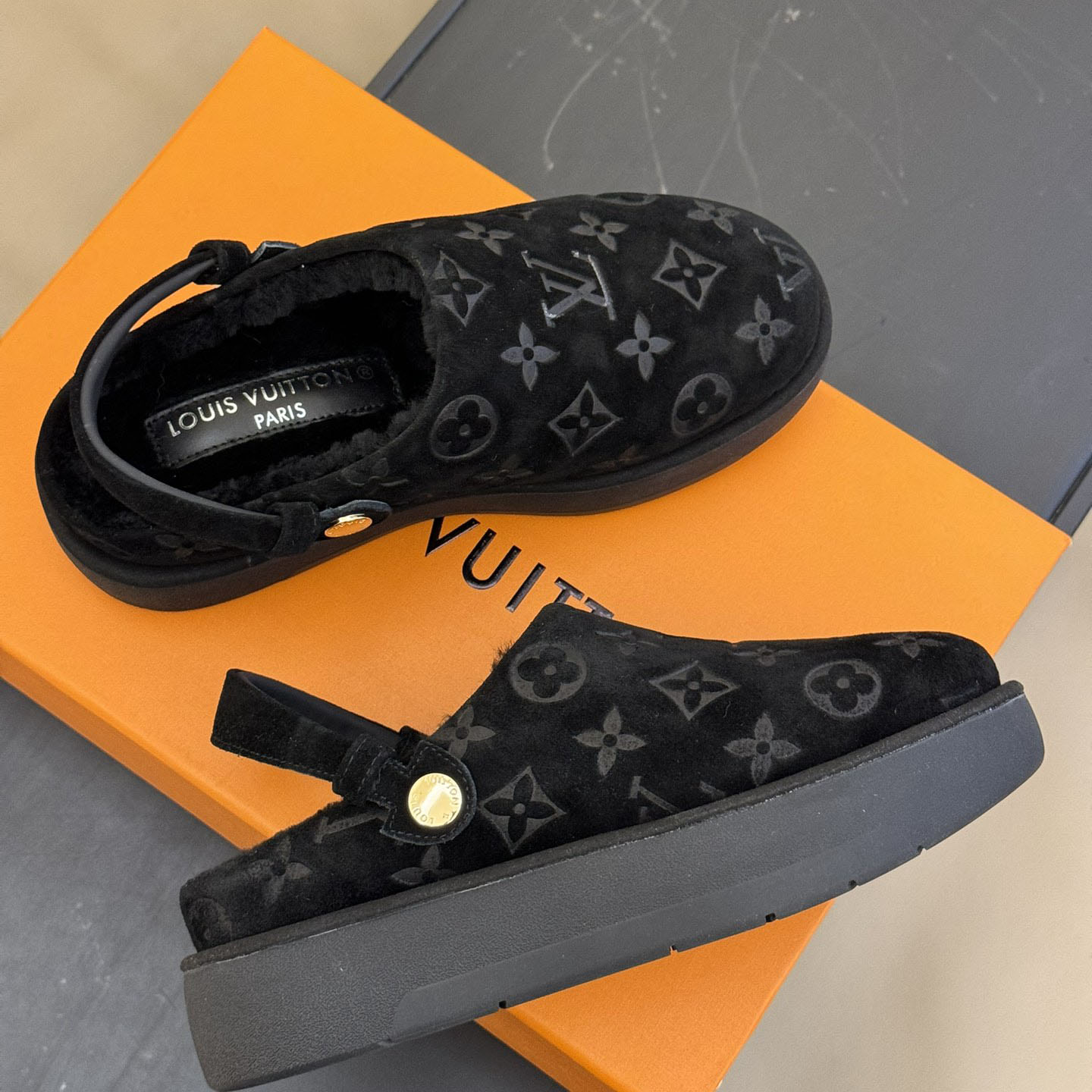 Louis Vuitton Aspen Platform Clog - DopestKickz