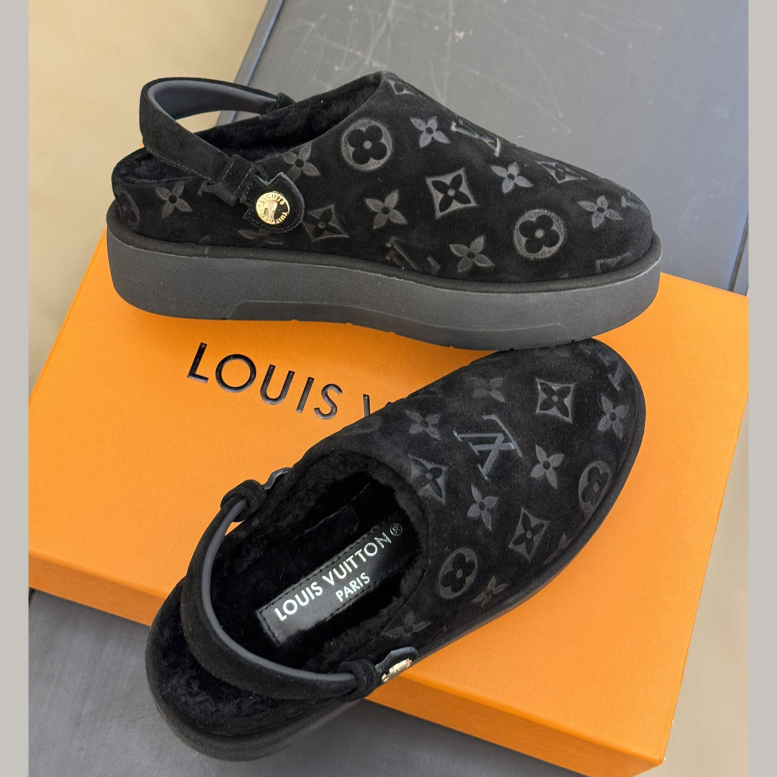 Louis Vuitton Aspen Platform Clog - DopestKickz