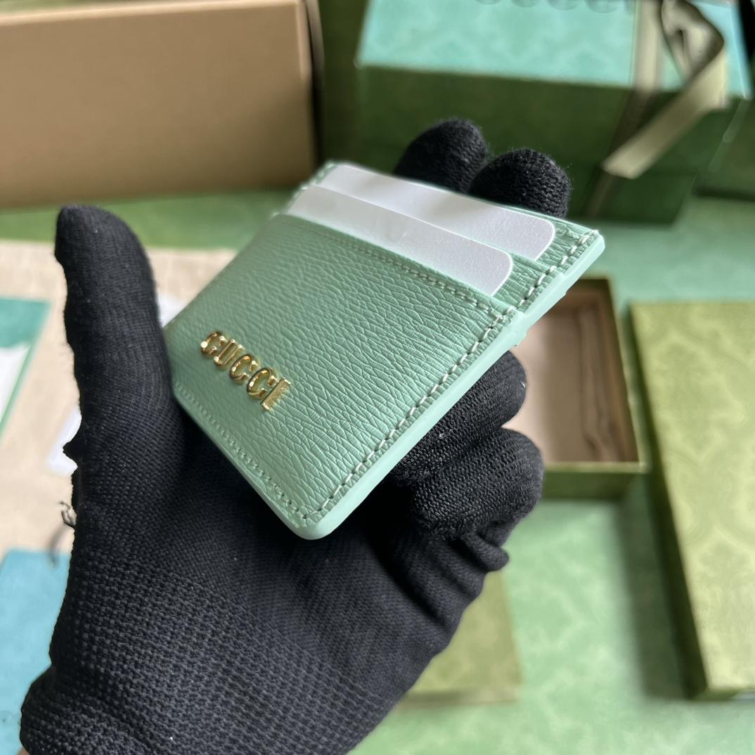 Gucci Card Case With Gucci Script - DopestKickz