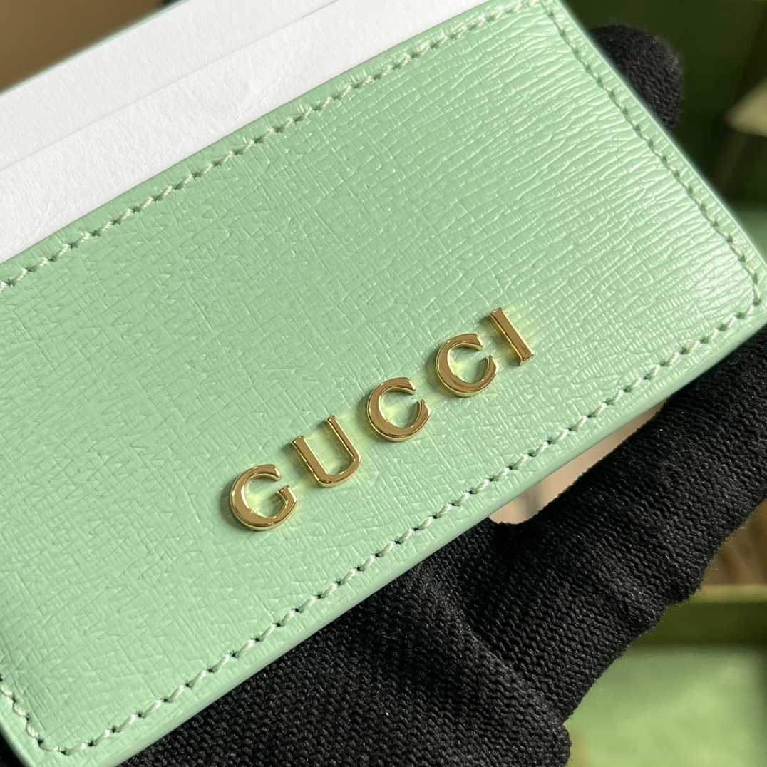 Gucci Card Case With Gucci Script - DopestKickz