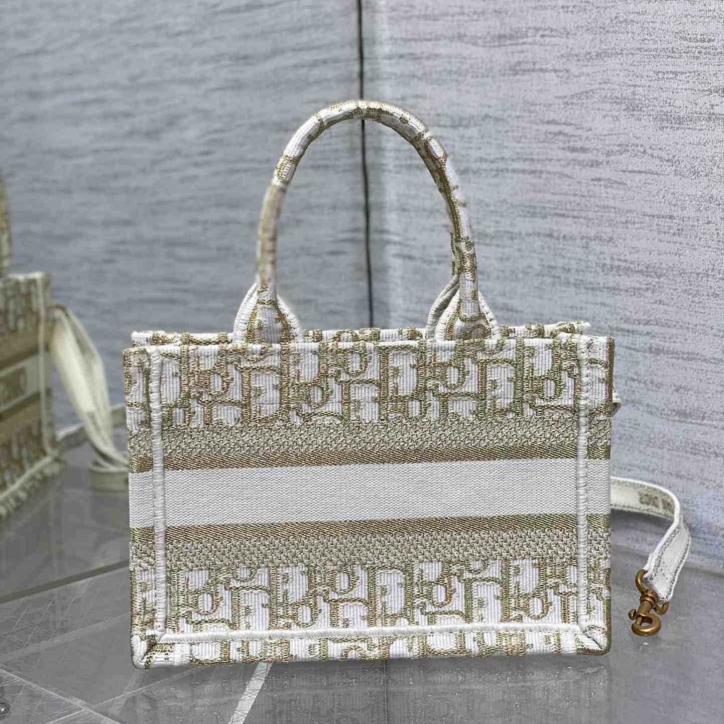 Dior Mini Dior Book Tote With Strap - DopestKickz