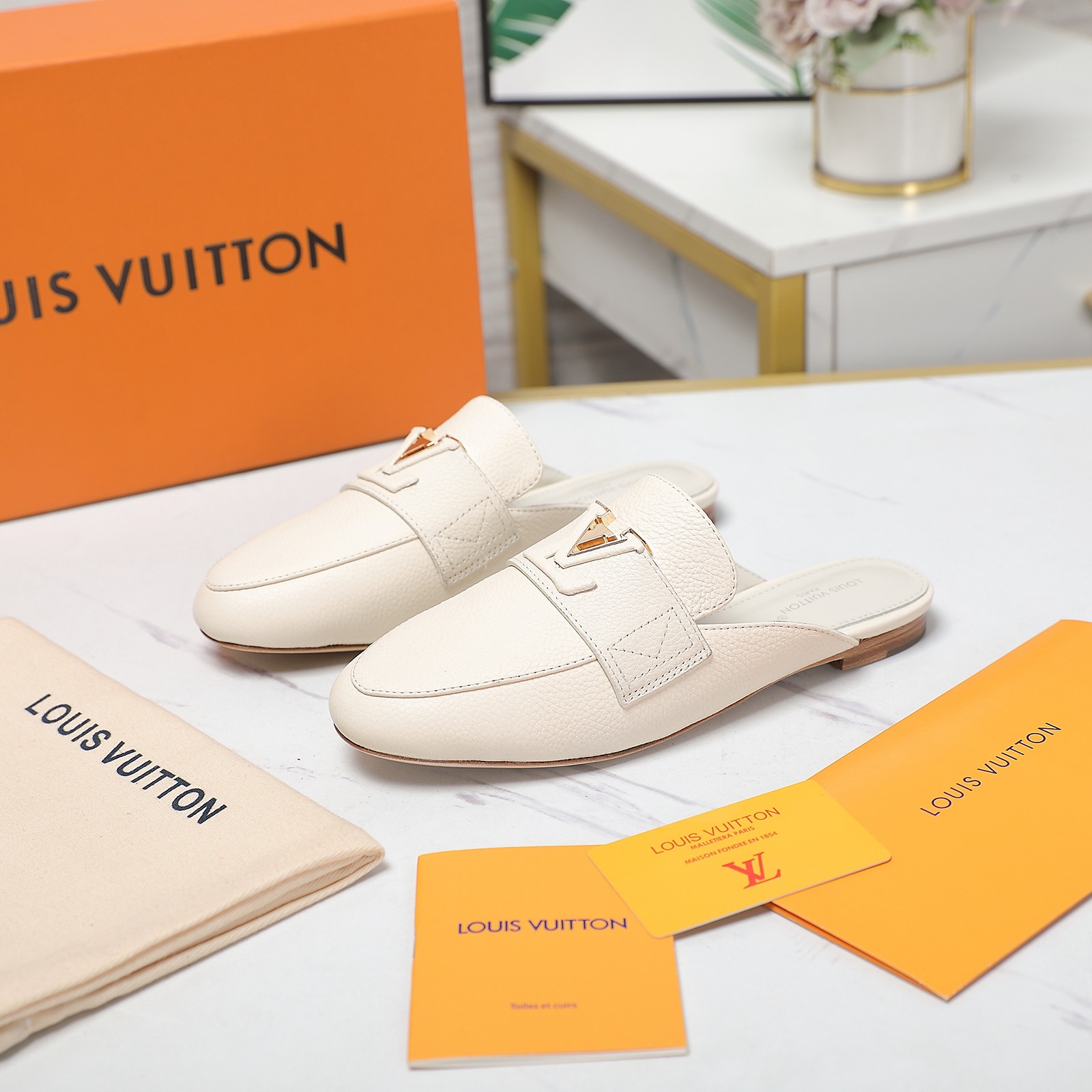 Louis Vuitton LV Capri Open Back Loafer - DopestKickz