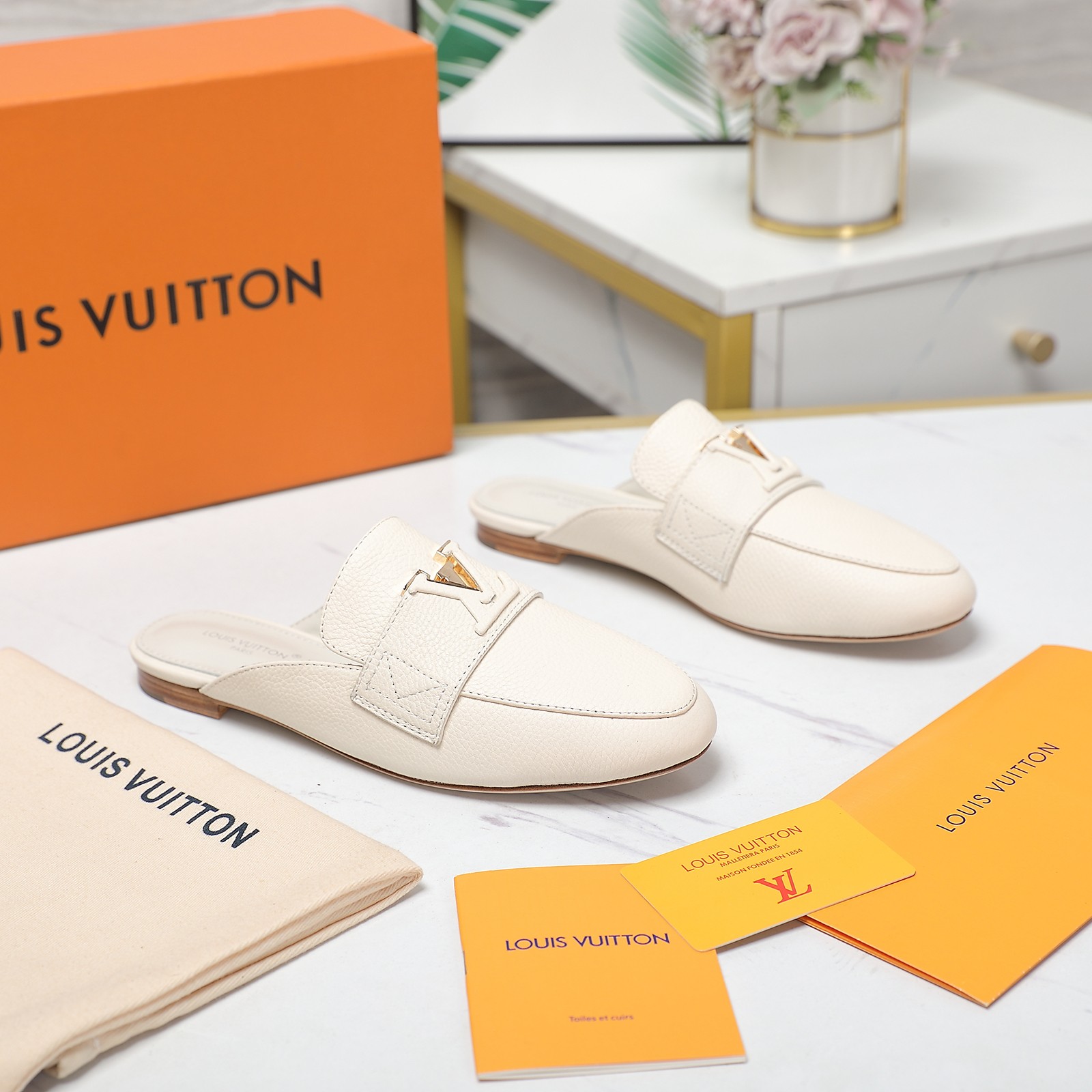 Louis Vuitton LV Capri Open Back Loafer - DopestKickz