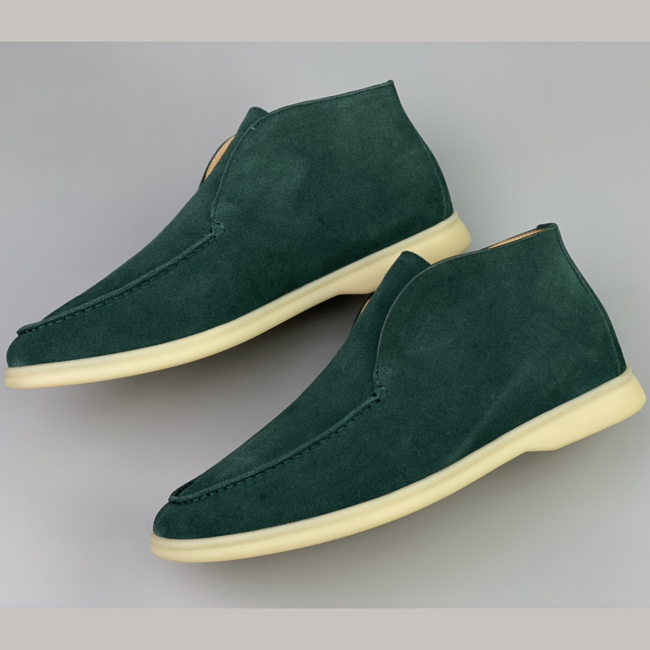 Loro Piana White Sole Summer Walk Loafers - DopestKickz