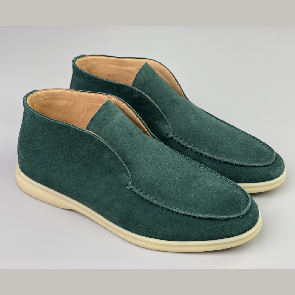 Loro Piana White Sole Summer Walk Loafers - DopestKickz