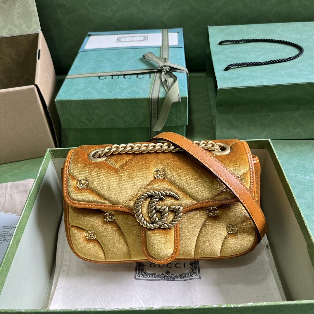 Gucci GG Marmont Mini Shoulder Bag - DopestKickz