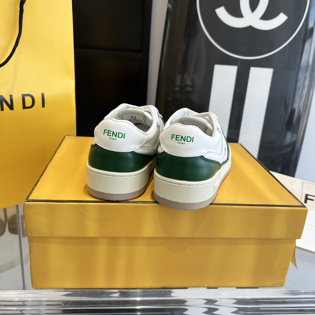 Fendi Fendi Match White Leather Low-tops Sneakers - DopestKickz