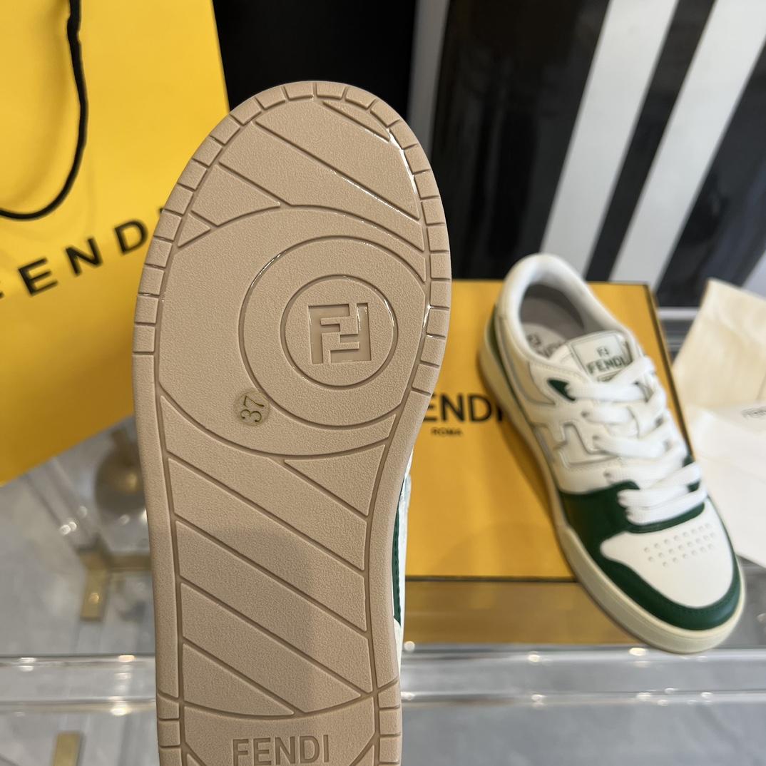 Fendi Fendi Match White Leather Low-tops Sneakers - DopestKickz