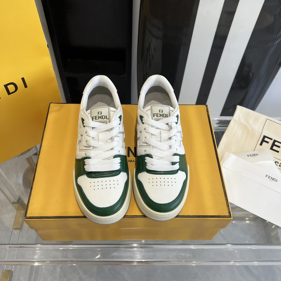 Fendi Fendi Match White Leather Low-tops Sneakers - DopestKickz
