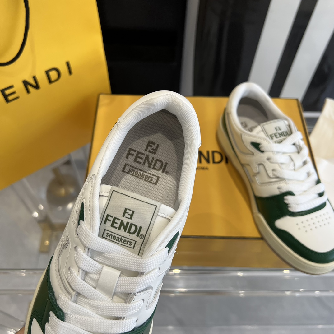 Fendi Fendi Match White Leather Low-tops Sneakers - DopestKickz