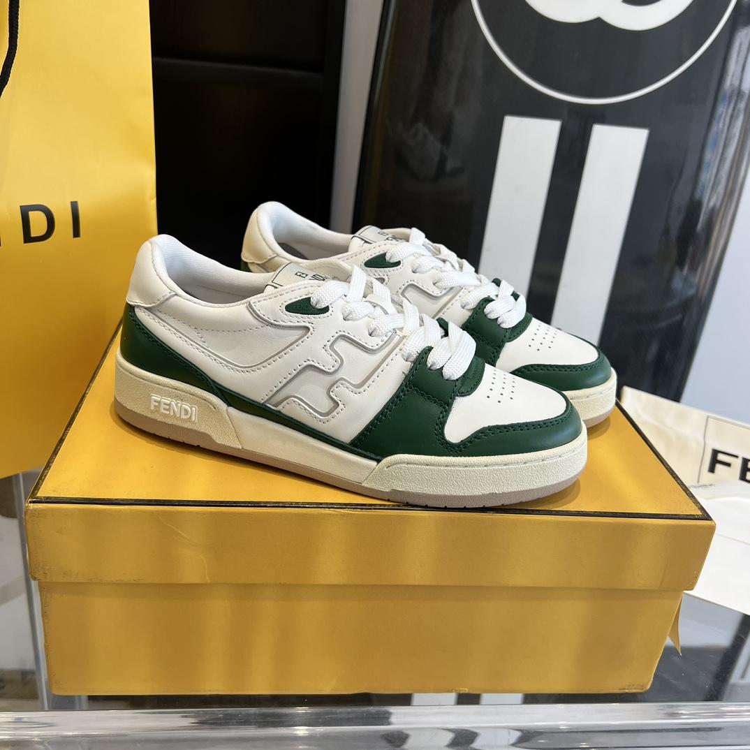 Fendi Fendi Match White Leather Low-tops Sneakers - DopestKickz