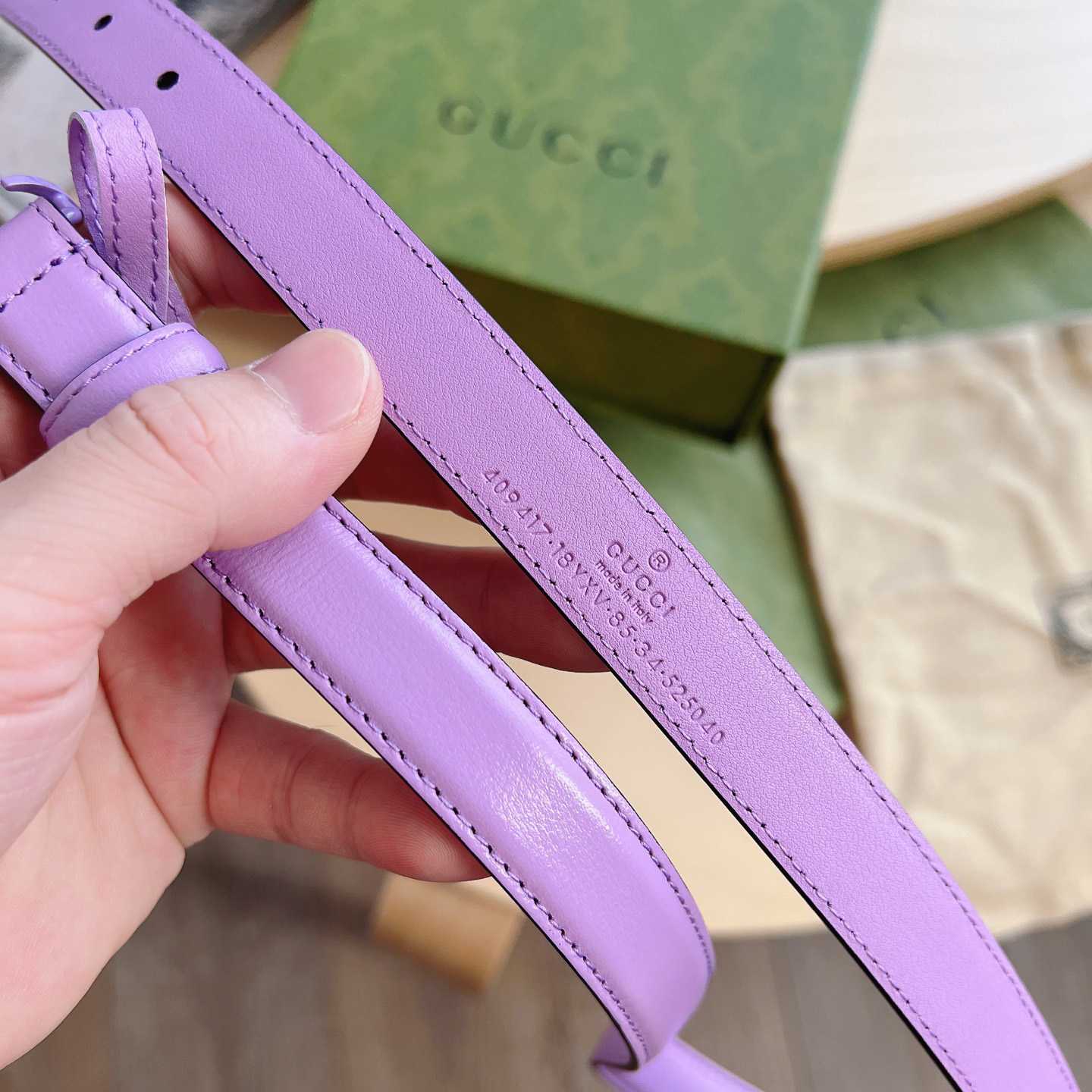 Gucci GG Marmont Reversible Thin Belt - DopestKickz