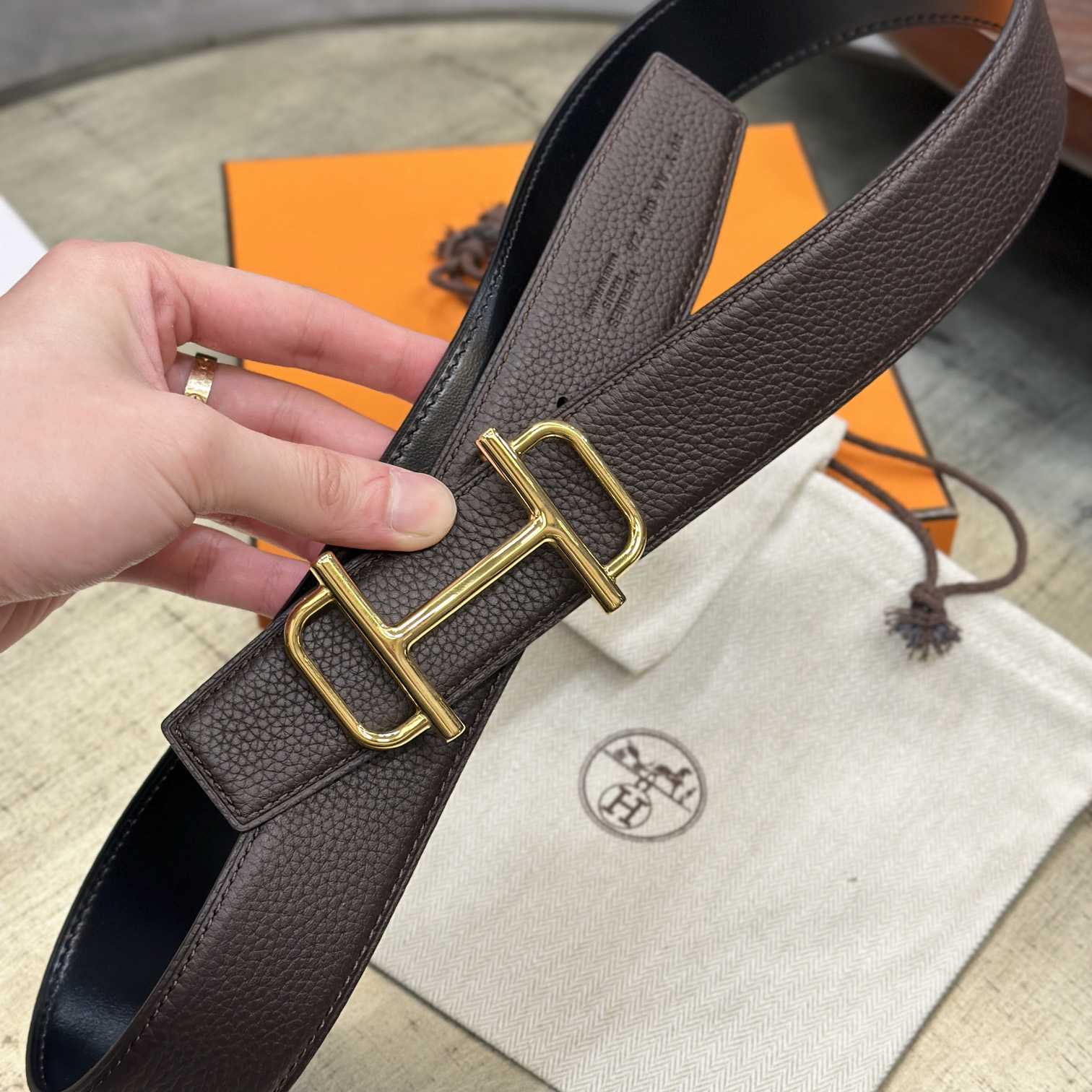 Hermes Royal Belt Buckle & Reversible Leather Strap 38 mm - DopestKickz