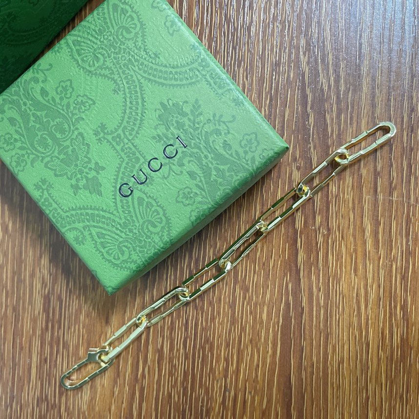 Gucci Link To Love Wide Chain Bracelet - DopestKickz
